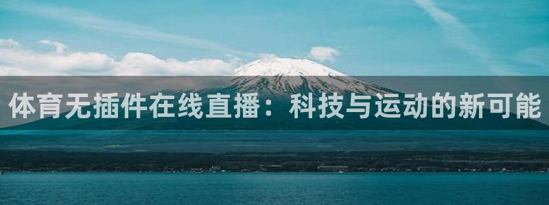 黑白直播在线观看篮球：体育无插件在线直播：科技与运动的新可能
